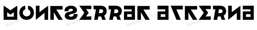 Montserrat Alterna字体转换